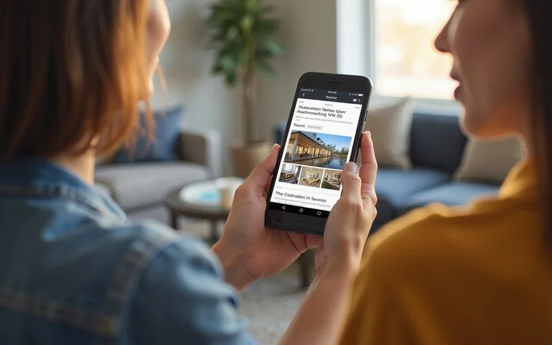 Person reviewing a custom DFW apartment list on their phone