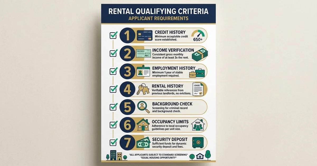 Qualifying criteria checklist