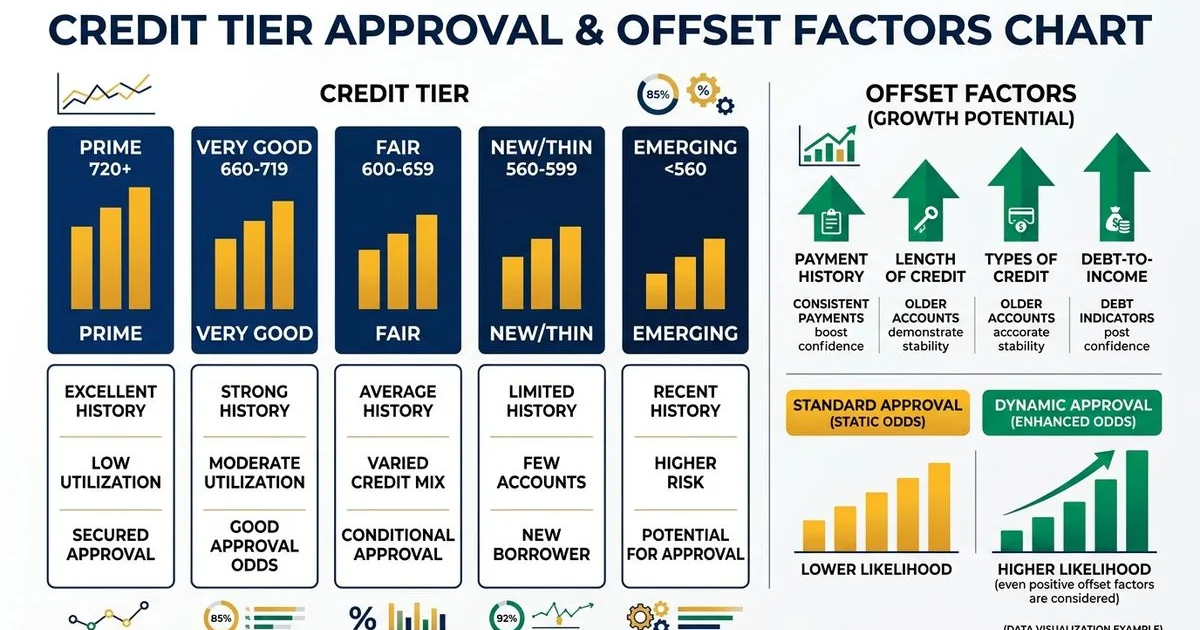 Credit tier approval chart