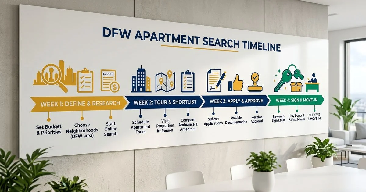 DFW search timeline