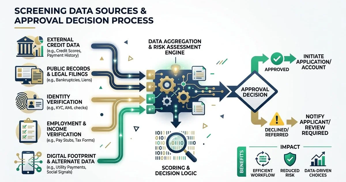 Screening data flow diagram