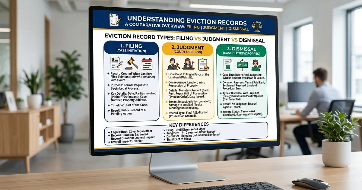 Eviction record types explained