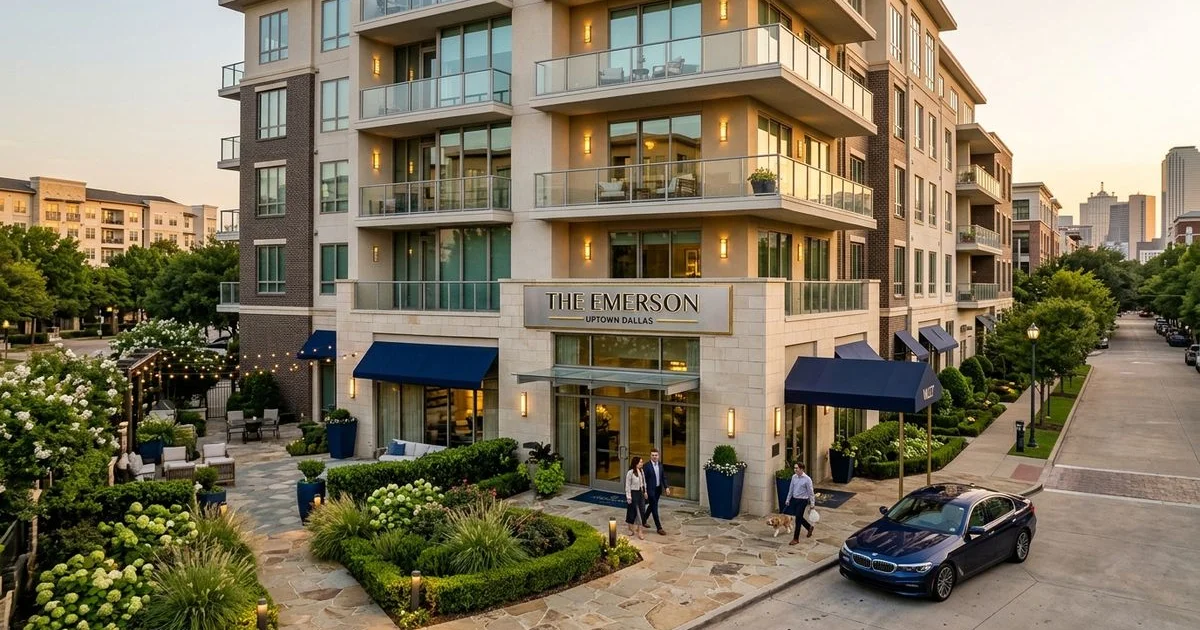 Luxury Uptown Dallas community exterior