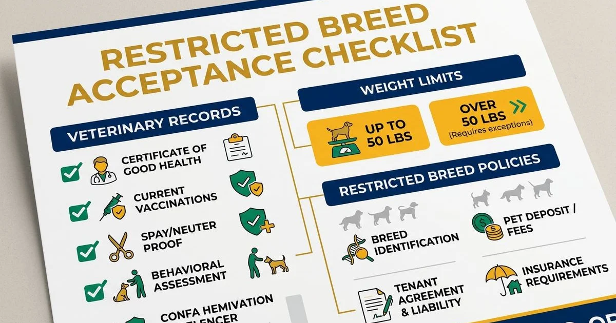 Restricted-breed acceptance checklist