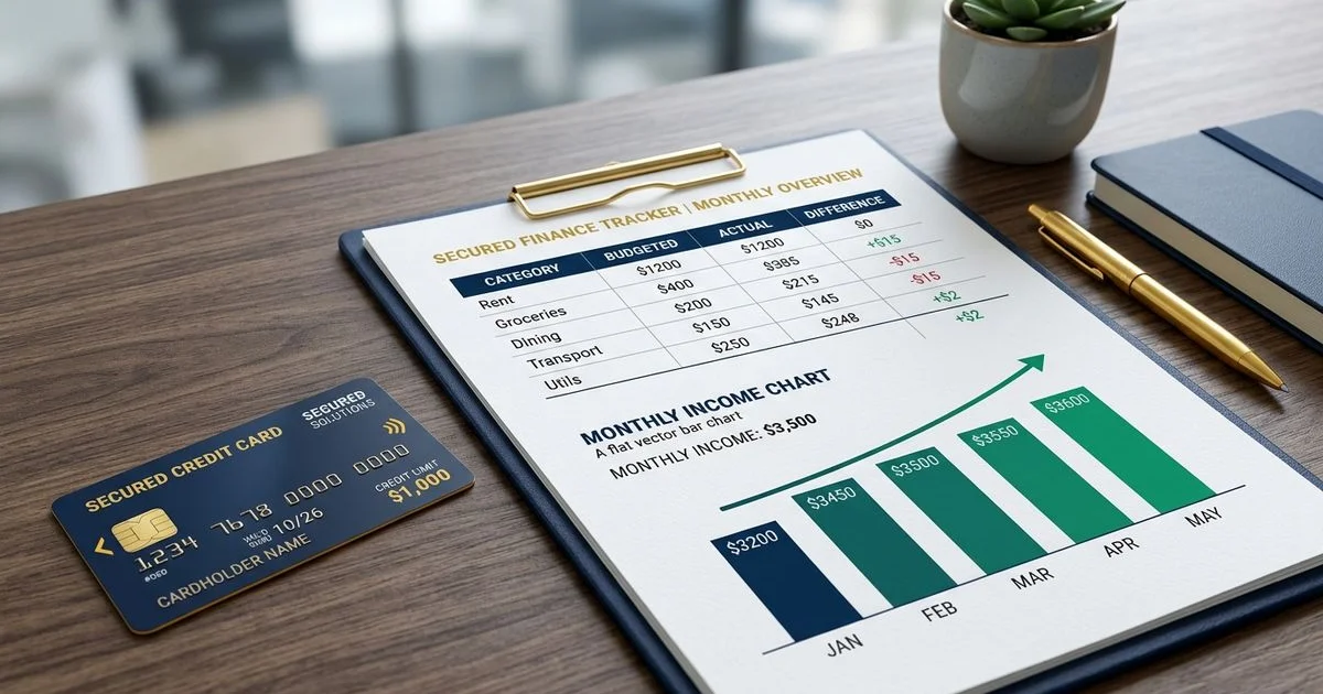 Secured credit card and budget
