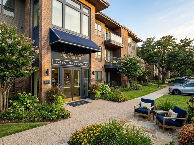 Arlington garden-style community exterior