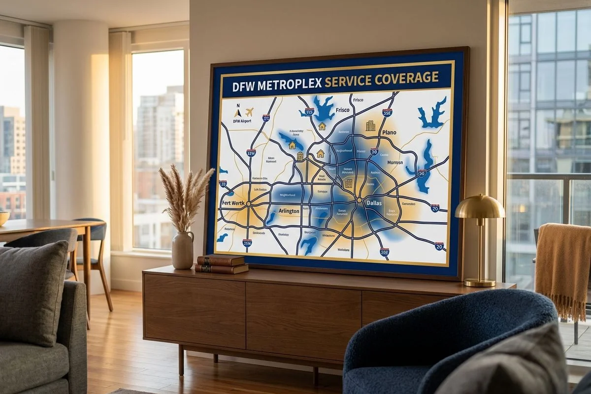 DFW Metroplex service coverage map