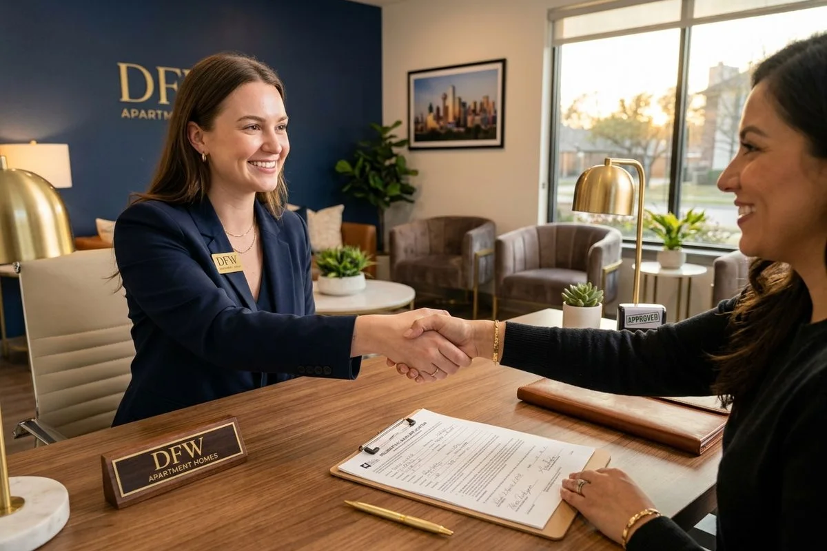 A welcoming handshake at signing